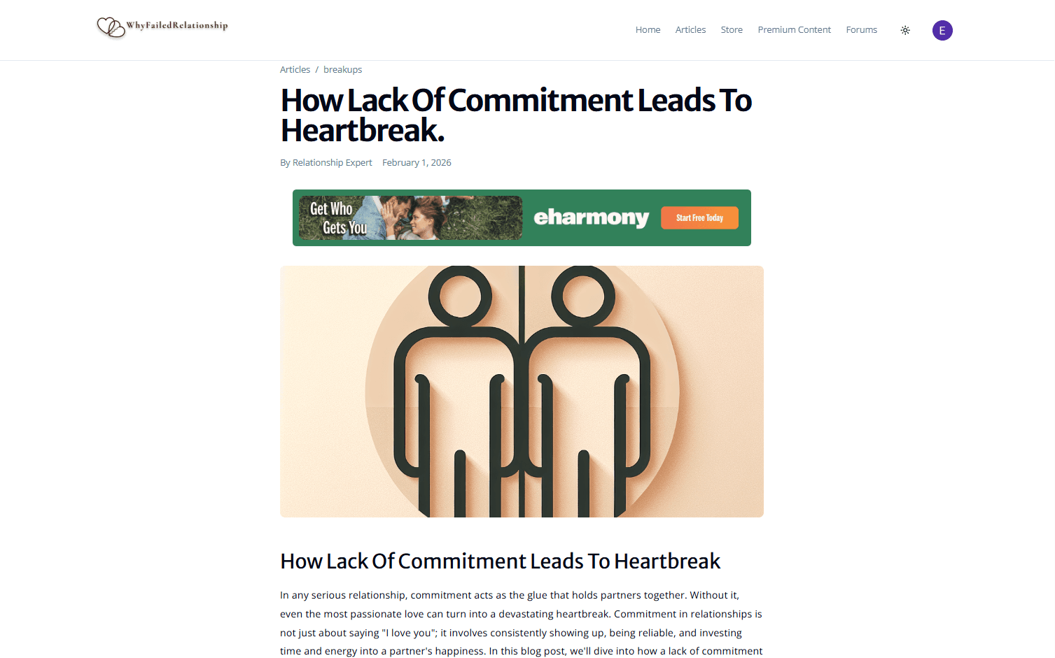 WhyFailedRelationship article reading experience